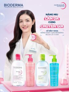 Nước tẩy trang Bioderma được bác sĩ khuyên dùng