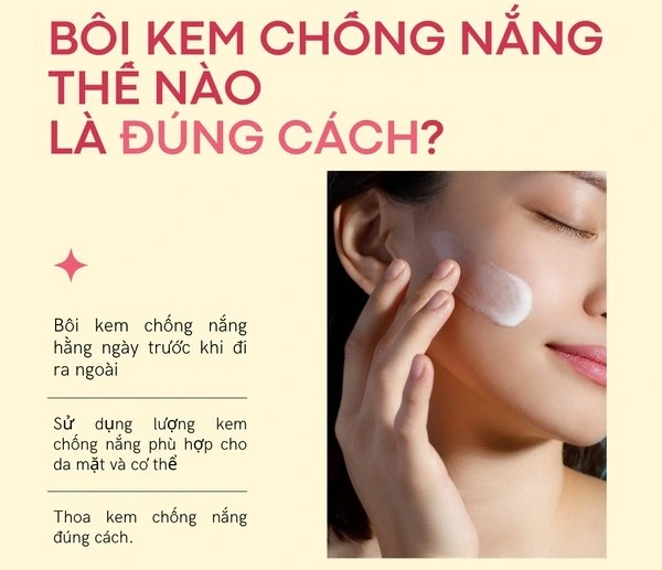 Bôi kem chống nắng cho da dầu mụn