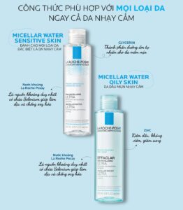 Nước tẩy trang la roche posay dịu da hàng ngày